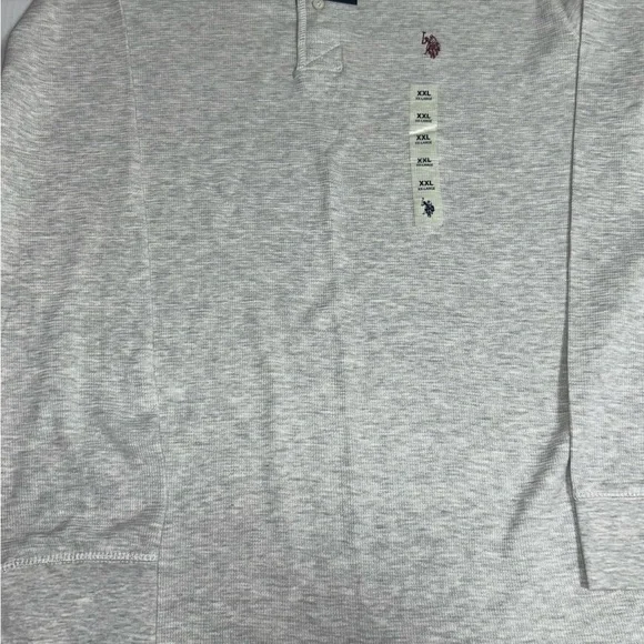 NET U.S. Polo Assn. Men's XXL Long Sleeve Thermal Shirt Natural Stretch Cream - Picture 5 of 8